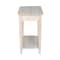 International Concepts Rectangle Narrow End Table, 22 W, 14 L, 25 in H, Wood, Unfinished OT-2214 - alternate 3